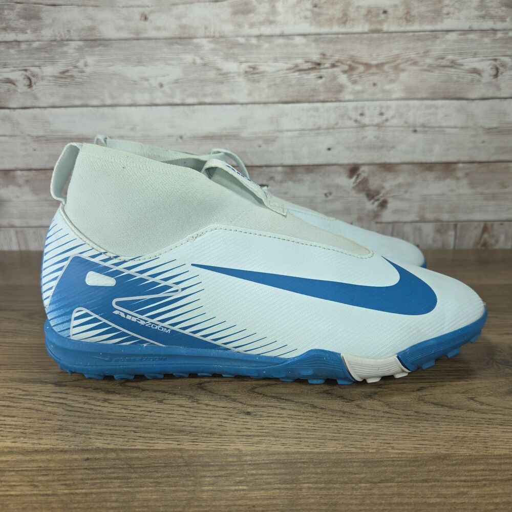 Nike Jr Zoom Mercurial Superfly 10 Academy Turf Soccer Shoes Glacier Blue 6Y